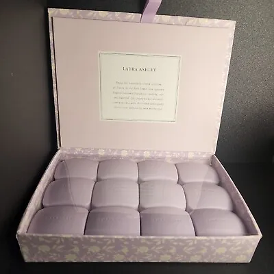 Laura Ashley Boxed Bath Soaps English Lavender Gift Box 12 Purple Soaps • £35.68