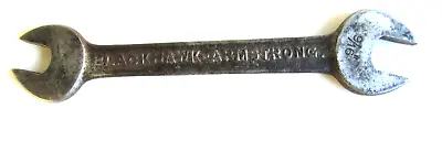 Vtg BLACKHAWK-ARMSTRONG Double-Open End Steel Wrench 1725-A 7/16  And 9/16  • $6