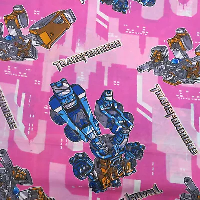 Fabric OOP Transformer 25  X 58 Pink Toy Robot Car Super Hero Bumblebee Megatron • $16.99