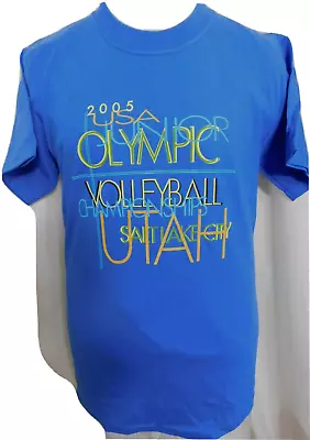 VolleyBall Olympic 2005 T-Shirt Utah Womens 32  Chest Sm Championships Deadstock • $15.96