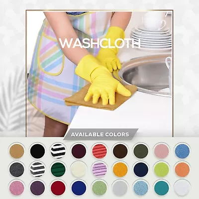 Pack Of 24 Cotton Washcloths 12x12 Inches For Finger And Face Utopia Towels • $269.19