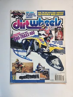 Vintage March 1997 Dirt Wheels ATV Magazine Honda Yamaha Suzuki Kawasaki Polaris • $40