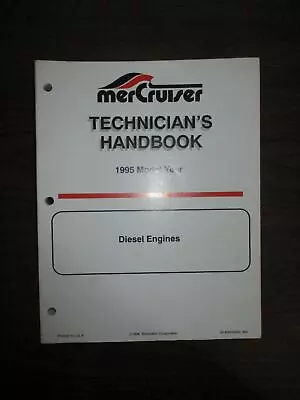 1995 Mercury MerCruiser Technician's Handbook  Diesel Engines  [90-806536950] • $15