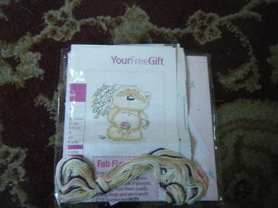 £3 • Buy Cross Stitch Kit Fizzy Moon Bear With Flowers