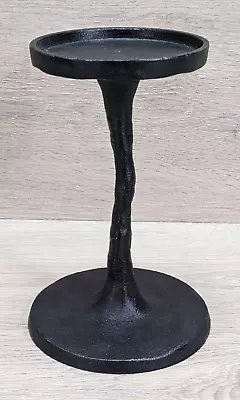 Pottery Barn Brutalist Iron Pillar Candle Holder Petaluma Hand Hammered Small 8  • $18.95