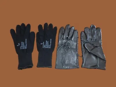 U.s Military Style D-3a Leather Gloves Cold Weather Size 5 Large W/liner • $29.98