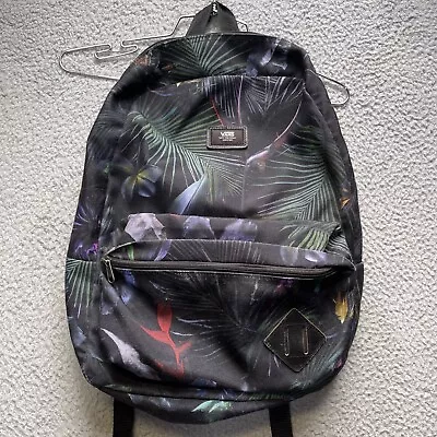 Vans Off The Wall Floral Tropical Backpack Book Bag  • $14.36