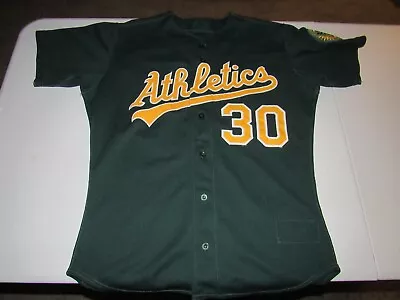 Mike Colangelo #30 Oakland A's Men's MLB Game Issued Jersey Shirt Size 46 2002 • $29.99