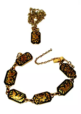Vintage Estate Necklace Bracelet Set       (b30). • $11.99
