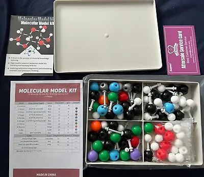$15.54 • Buy 179 Piece Inorganic/Organic Molecular Model Kit.