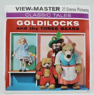 1963 Goldilocks And The Three Bears - View-Master 3-Reel Set Envelope & Booklet • $7.50