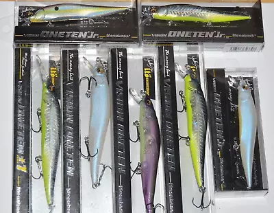 7 Lures Megabass Ito Vision 110 Oneten Jr +1 Suspending Jerkbait Assortment • $71