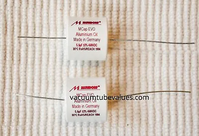 PAIR - TWO -Mundorf MCap EVO Aluminum Oil Capacitor Cap 5.6uf 5.6 Uf 450VDC • $34.45