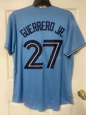 Vladimir Guerrero Jr. Baseball Jersey Blue Mens Size XL Custom Stitched • $39.98