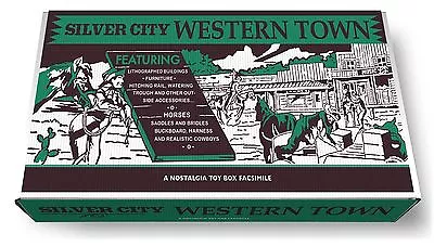 Marx Silver City Western Town Play Set Box • $79.99