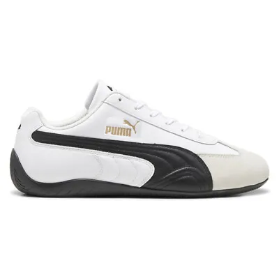 Puma Speedcat Shield Bw Lace Up  Mens White Sneakers Casual Shoes 39711601 • $51.65