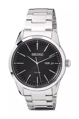 Seiko Gents Solar Powered Dress Watch | Stainless Steel | SNE527P1 • £186.99