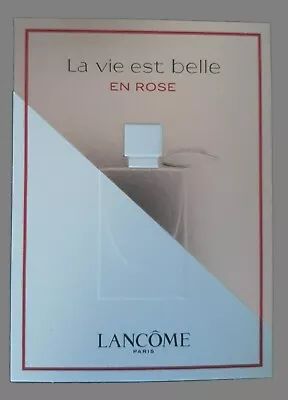 Advertising Card - Advertising Card - La Vie Est Belle En Rose De Lancôme • £2.37