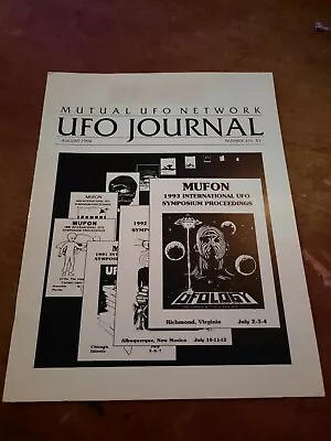 Mutual UFO Network Mufon UFO Journal August 1994 #316 • $10