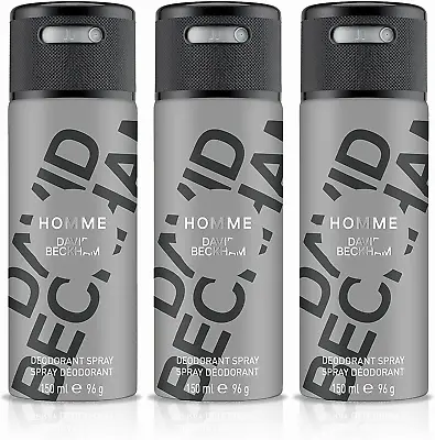 David Beckham Homme Body Spray Deodorant 150ml Pack Of 3 • £20.47
