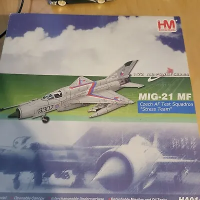 Hobby Master Mig-21MF Czech AF Test Squadron Stress Team HA0140 1:72 Diecast • $180
