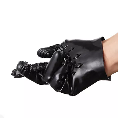 Massage Full Finger Glove Mitten Halloween Gift For Couple Type A Black Tool • £4.49