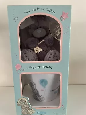 Me To You Tatty Teddy Happy 18th Birthday Small Plush Bear & Mug. New In Box. • £9.99