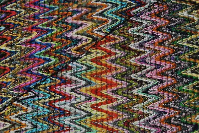 Chevron Wool & Cashmere Luxury 23 Multi Colour Knit Made In Italy For Missoni • $12.43