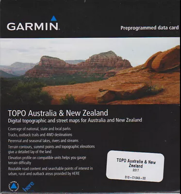 Garmin TOPO V6 FULL TOPOGRAPHIC Maps Australia & New Zealand On MicroSD Card • $49.95