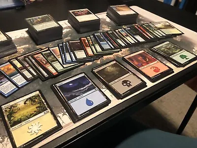 NO DUPLICATES Lot Of 500 Magic Gathering Commons/Uncommons With 50 Basic Lands • $5.99
