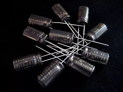 10pcs ELNA RBS Silmic 10μF/63V CE-BP Bi-Polar Nonpolar Capacitors  • $10.69