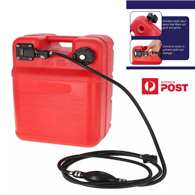 Portable 24L Outboard Fuel Tank With Fuel Line Hose For Yamaha Outboard Motor • $108.89