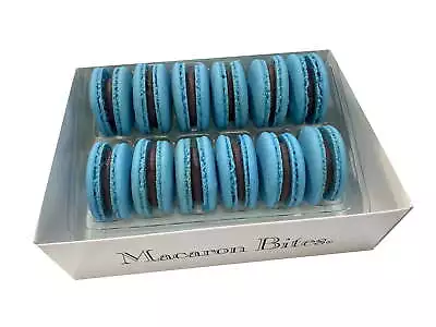 Macaron Bites Blueberry Gift Box - 12 Count Crafted With Premium Ingredients • $27.69