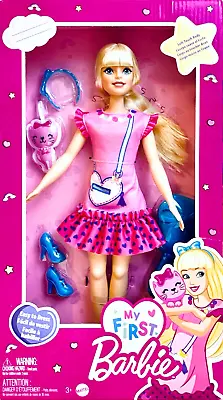 Mattel My First Barbie Easy To Dress Soft Touch Body 13.5  Fashion Doll Age 3 Up • $34.84