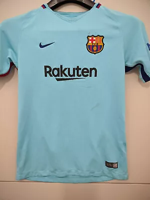 Nike Jersey Boys Large Teal Ronaldinho 10 FC Barcelona 2017 LaLiga Alt Color • $20