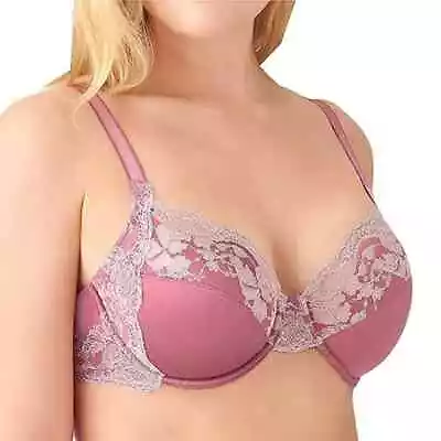 WACOAL 855256 LACE AFFAIR Full Figure UW Bra ~ ROSE DUST ~ 34D ~ NWT $65 • $32