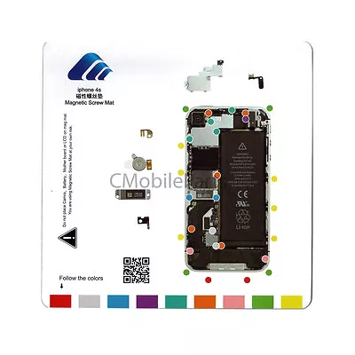 IPhone 4S Magnetic Screw Chart Mat Repair Guide Pad • $2.45