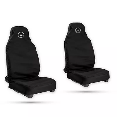 For Mercedes Benz Vito 1+1 Front Heavy Duty Seat Cover Black Waterproof • $43.50