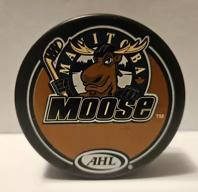 Vintage Manitoba Moose AHL Official Hockey Puck Vegum Made In Slovakia • $14.88