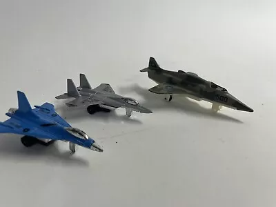 Vintage Blue Fighter Jet F-16 F-15 Diecast Model Toy • $13.34