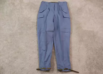 Swedish Military Pants Mens 38x34 M59 Cargo Double Knee Work Blue • $30