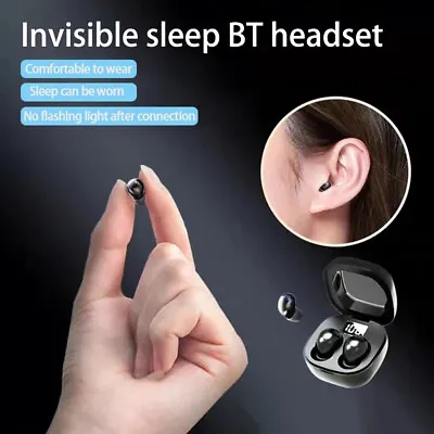 Bluetooth Earbud Mini Headset TWS 5.3 Wireless Earphone Invisible For All Phone • $15.95