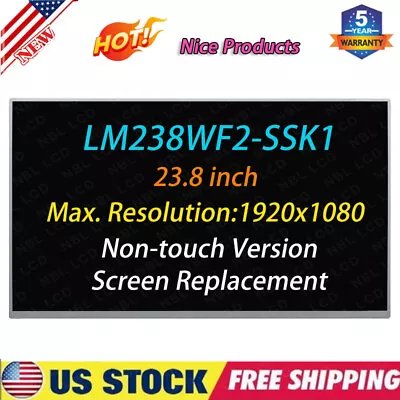 For DELL 22-D 520-24ARR  All In One 23.8  Borderless FHD Replacement LCD Screen • $219.09