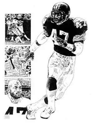 Mel Blount Pittsburgh Steelers Lithograph By Michael Mellett • $29.95