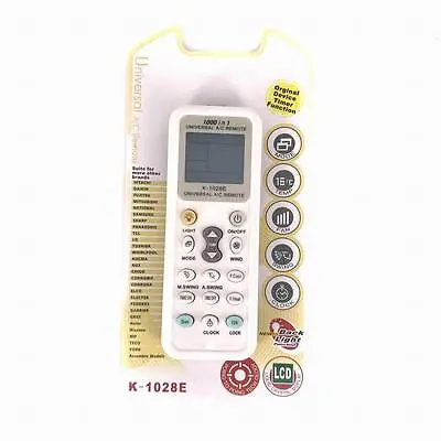 New Replacement K-1028E For 1000 In 1 AC A/C Universal LCD IR Remote Control • $6.95