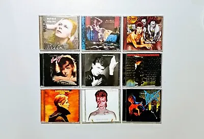 9x David Bowie CD Bundle - UK Rock N Roll Legend Low Aladdin Station Diamond • $199.95