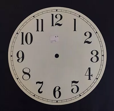 Vintage Clock Dial Repair Part Arabic Numerals Numbers Antique Finish 9-1/2” • $18.40