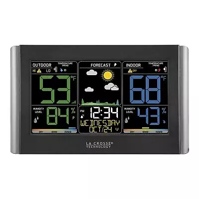 La Crosse Technology C85845-INT Weather Station Black • $39.15