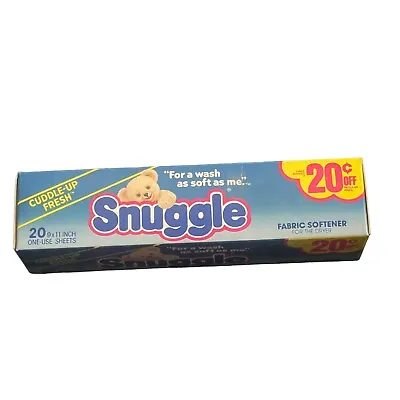 $16.99 • Buy Snuggle Fabric Softener Dryer Sheets  Box 1980s 1988 Vintage TV Movie Prop