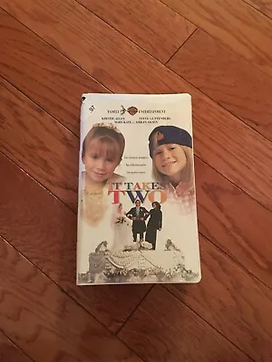 It Takes Two VHS Mary Kate And Ashley Olsen Kirstie Alley Steve Guttenberg 1995 • $2.99